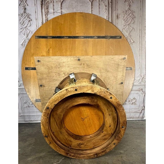 French Neoclassical Dining Table- Acanthus Pedestal For Sale - Image 12 of 18