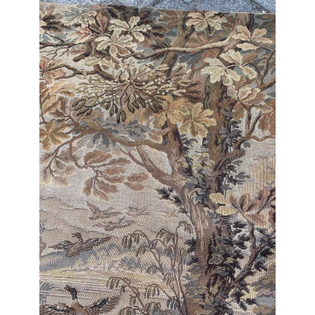 Vintage French Aubusson Style Jacquard Tapestry, 1970s For Sale - Image 13 of 18