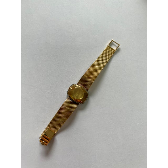 Vintage Rolex Orchid Diamonds Halo Set 18 Karat Yellow Gold Estate Classic Watch For Sale - Image 4 of 9