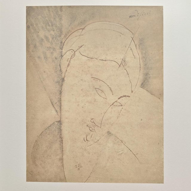 A. Modigliani, Portrait of a Woman with Pendant For Sale - Image 7 of 7