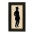 American James in Top Hat Framed Paper Cut Silhouette in Black Wood Frame With Gold Trim For Sale - Image 3 of 3