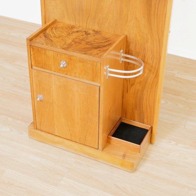 Mid Century Coat Rack Entryway Stand and Mirror For Sale - Image 11 of 12