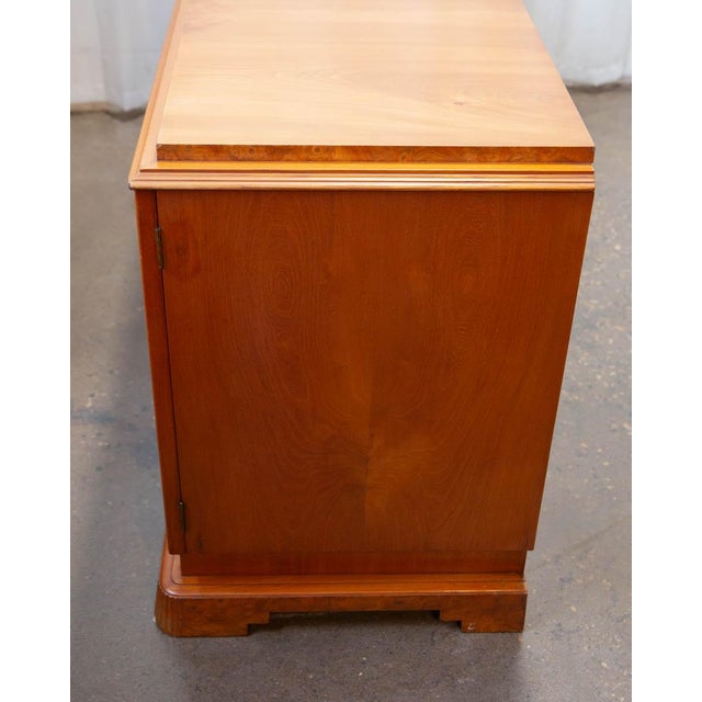 Wood Art Deco Swedish Burlwood Sideboard, C. 1930s For Sale - Image 7 of 16
