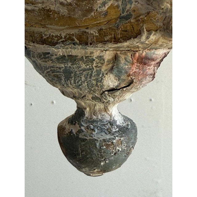 Late 19th Century Grand Italian Painted and Giltwood Twelve-Light Chandelier For Sale - Image 14 of 16