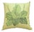 Plantain Plant on Fern Green Linen Pillow For Sale