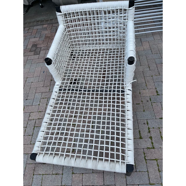 Modern 1980s Modern Chaise Lounge Daybed Woven For Sale - Image 3 of 3