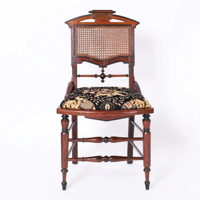 Burnt Umber Set of Eight Victorian Dining Chairs For Sale - Image 8 of 12