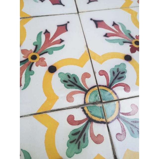 Gold Antique French Ceramic Tile by Devres, 1920s For Sale - Image 8 of 12