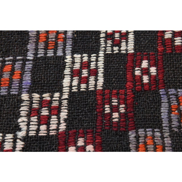 1970s Vintage Turkish Oushak Handmade Wool Cotton Brown Area Rug For Sale - Image 11 of 12