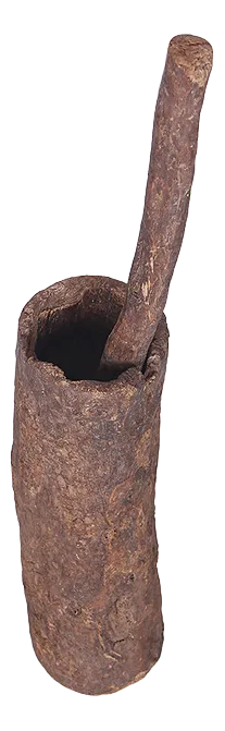 Wooden Mortar, Morocco, 1900s