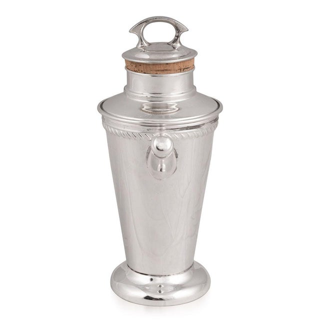 American Silver-Plated Recipe Cocktail Shaker, 1930s For Sale - Image 6 of 10