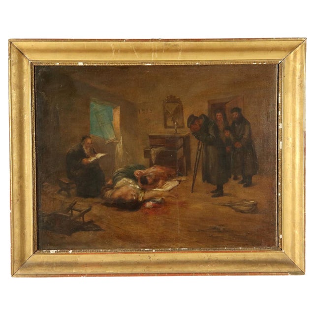 The Tragic Return, Late 1800s, Oil on Canvas For Sale