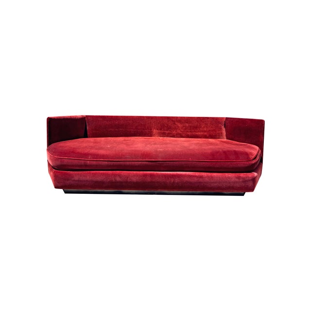 Mid Century Modern Vintage Sofa or Couch in Milo Baughman Style Design For Sale In New York - Image 6 of 9