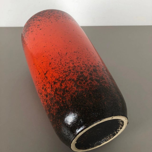 Large Multi-Color Pottery Super Fat Lava 517-45 Vase from Scheurich WGP, 1970s For Sale - Image 15 of 18