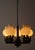 Chandelier in Wood with White Glasses in the Shape of an Onion from Vikrka, Denmark, 1960s For Sale - Image 10 of 18