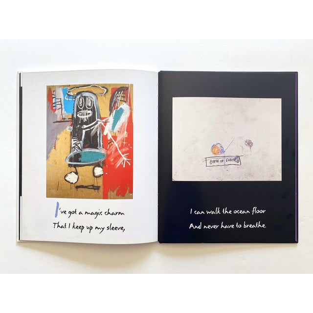 1990s " Life Doesn't Frighten Me " Vintage 1993 First Edition Hardcover Jean Michel Basquiat & Maya Angelou Book For Sale - Image 5 of 12