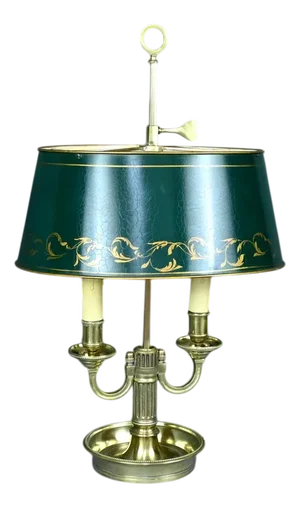 Early 20th Century Bouillotte Lamp with 2 Lights