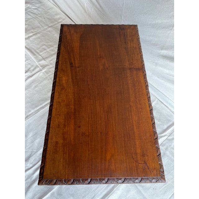 Brown 19th Century Italian Renaissance Revival Walnut Console Table For Sale - Image 8 of 13