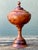 Vintage Turned Burl Wood Lidded Bowl on Pedestal For Sale - Image 10 of 12
