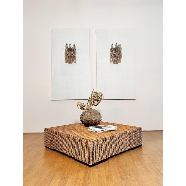 Vintage Italian Poliedri Wall Sconces in Smoked Glass, 1990s, Set of 2 For Sale - Image 15 of 17