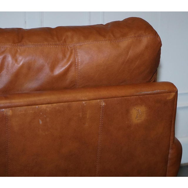Vintage Tetrad Cordoba 2-Seater Sofa in Tan Leather from John Lewis For Sale - Image 14 of 15