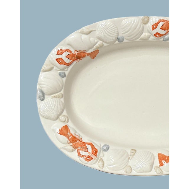 Italian Ceramic Lobster & Seashell Platter For Sale - Image 4 of 6