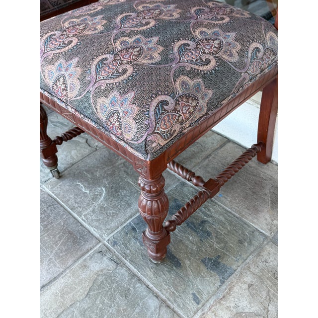 Wood Renaissance Revival Dining Chairs, Pair For Sale - Image 7 of 15