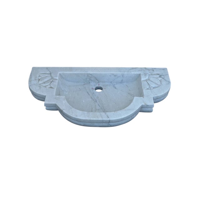 Marble Wall Mount Sink - Contemporary Farmhouse Homes For Sale - Image 6 of 6