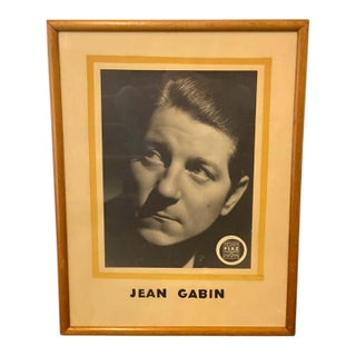 Vintage Photograph of Jean Gabin on Silver Paper by Teddy Piaz's For Sale