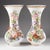 Pair of Opaline Vases Painted with Floral Motifs, 19th Century. A pair of 19th century opaline vases, Napoleon III period,...