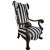 Black 1860s Rococo Revival Wingback Chair For Sale - Image 8 of 9