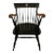 Mid 20th Century Vintage Nichols & Stone Brown University Collegiate Windsor Chair With Gold Accents For Sale