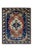 Textile 1960s Blue & Red Vintage Turkish Rug 5'2" X 6'5" For Sale - Image 7 of 7