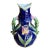 Antique French Majolica Vase- Cyclamen Flower Motif For Sale