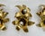 Vintage Flowers Brass Wall Lamps from Maison Jansen, 1960s, Set of 3 For Sale - Image 3 of 10