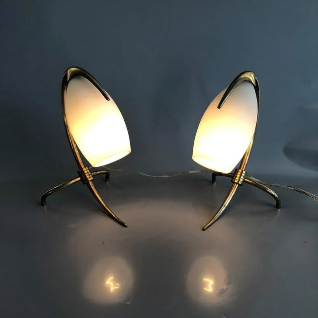 Italian Parrot Table Lights by Oscar Torlasco for Lumi, 1960s, Set of 2 For Sale - Image 6 of 18