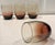 Mid-Century Modern Late 20th Century Rose Colored Ombre Lowball Tumblers - Set of 4 For Sale - Image 3 of 9
