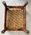 Rustic Chic Mid 20th-Century Hickory Wood & Handwoven Double Twill Plaited Cane Bench For Sale - Image 16 of 18