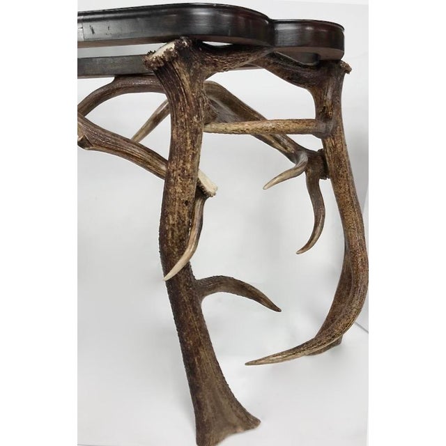 2000 - 2009 Exceptional Gathered Antler Console For Sale - Image 5 of 9