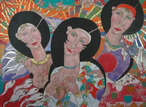 Womens Wisdom. Large Figurative Oil Painting by Sax Berlin