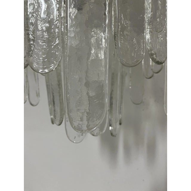 Glass Murano Glass Waterfall Chandelier, 1960s For Sale - Image 7 of 9