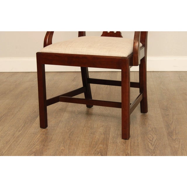 1990s 1990s Stickley Chippendale Carved Cherry Dining Chairs - Set of 6 For Sale - Image 5 of 13