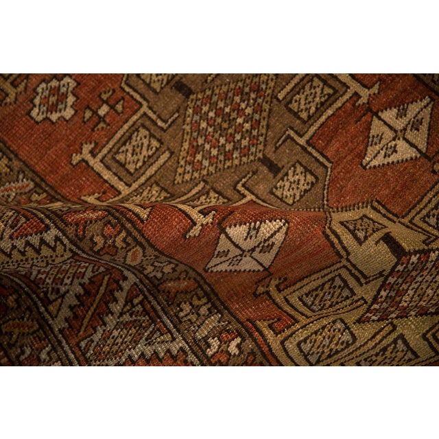 1940s Vintage Distressed Heriz Rug Runner - 3' x 12'6" For Sale - Image 5 of 11