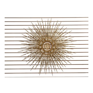 William Bowie Mid Century Modern Brutalist Sunburst Sculpture For Sale