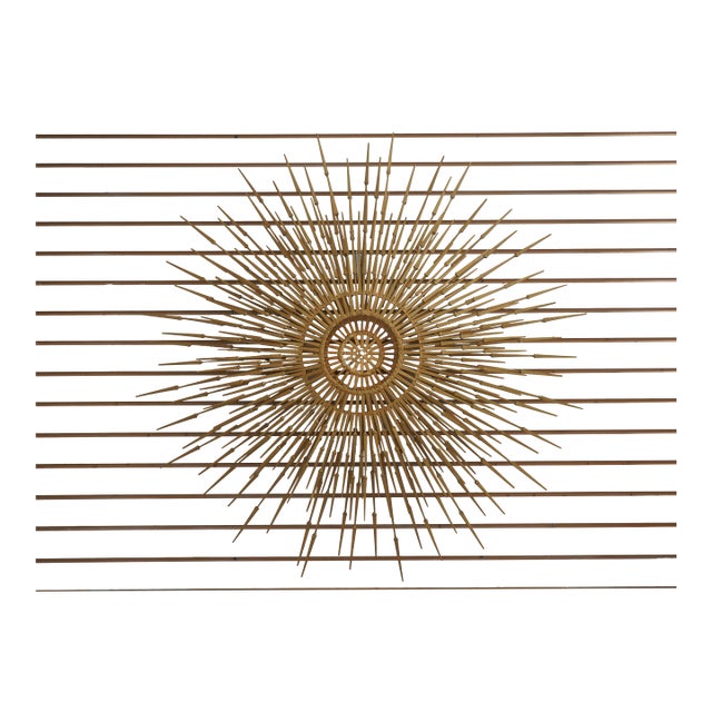William Bowie Mid Century Modern Brutalist Sunburst Sculpture For Sale