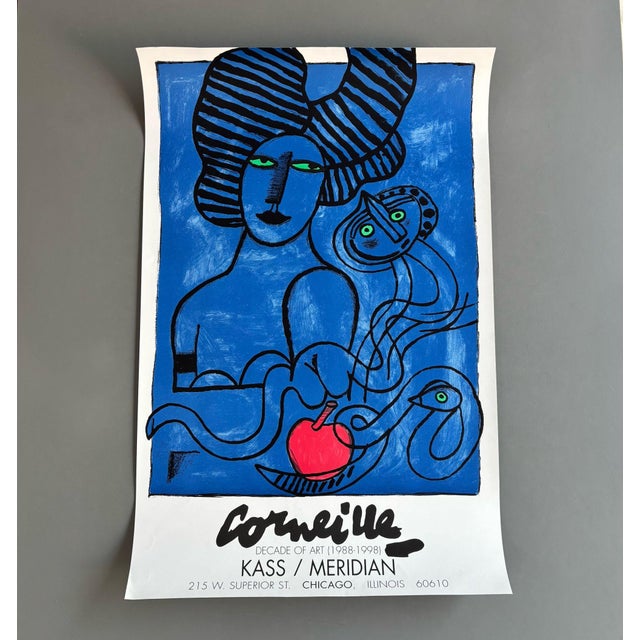 Color Lithograph Corneille Exhibition Poster, 1990s For Sale - Image 6 of 7