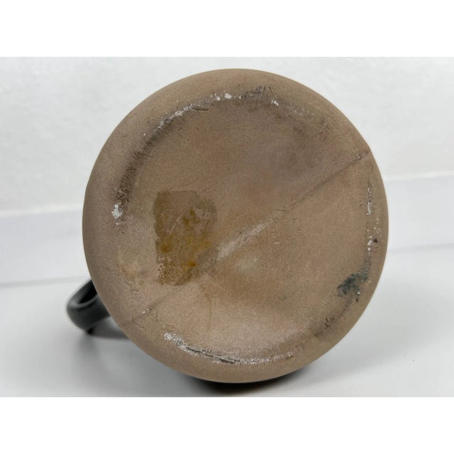 Jane and Gordon Martz Black Ceramic Pitcher for Marshall Studios For Sale In Detroit - Image 6 of 11