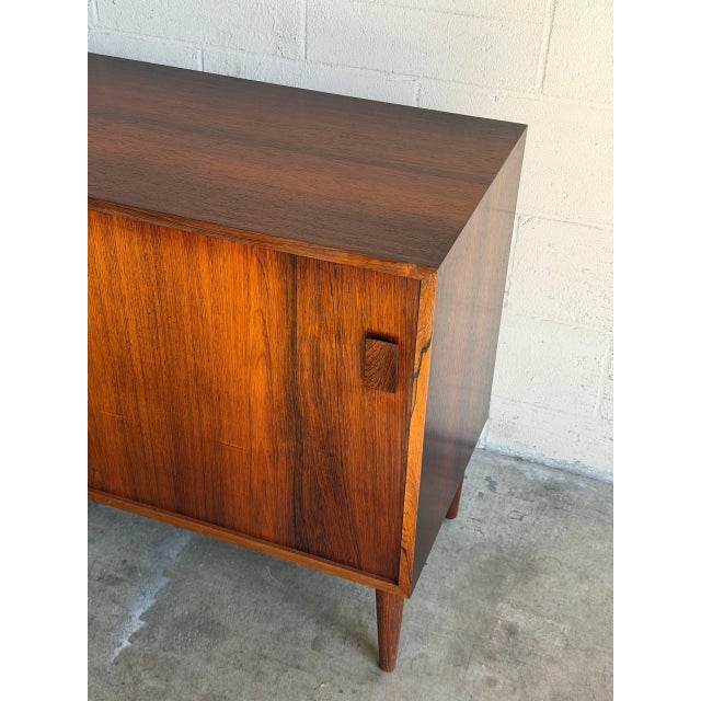 Dr Viby J Rosewood Sideboard Credenza With Dual Sliding Doors Danish Mid-Century Modern 1960s For Sale - Image 13 of 13