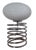 Opaline Glass and Chrome Spiral Table Lamp by Ingo Maurer for Honsel, Germany, 1970s For Sale
