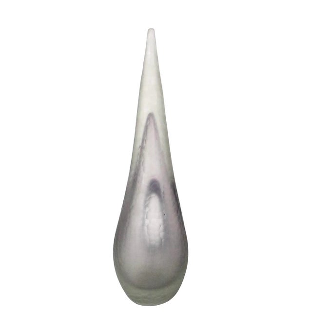 Transparent Art Glass Sculpture by Sarafina Sculpture For Sale - Image 8 of 12